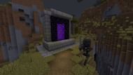 A wither skeleton popping into Minecraft's overworld is unlikely, but possible. (Image via Mojang)
